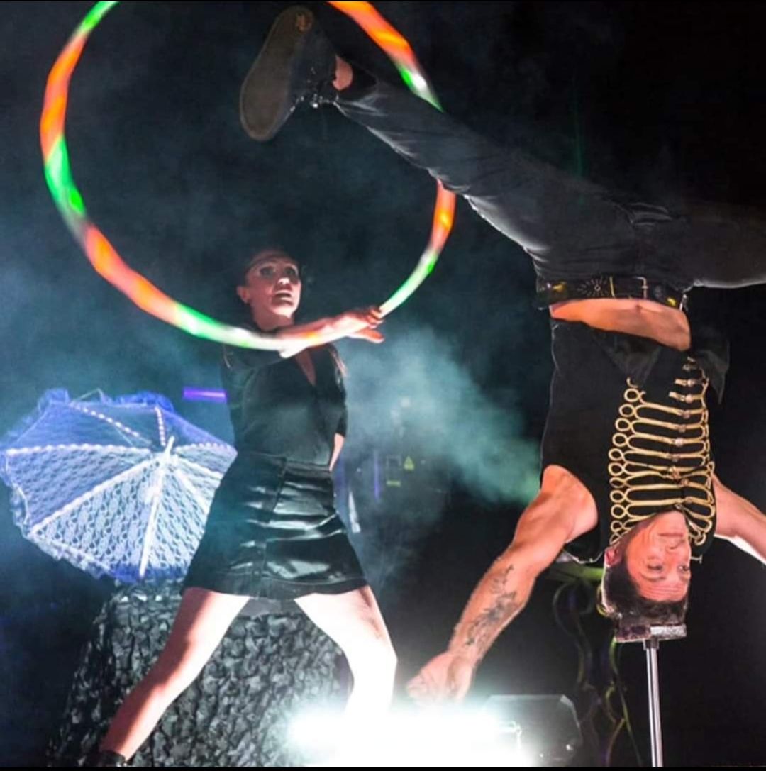 spectacle de feu et lumieres